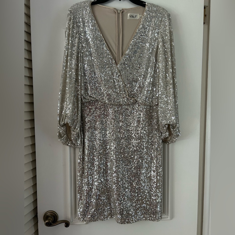 Eliza J Elegant Cream Dress